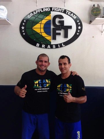 Julio César na sede da Grappling Fight Team